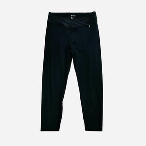 NWOT Zella Black Crossband Crossover High Waist Crop Leggings